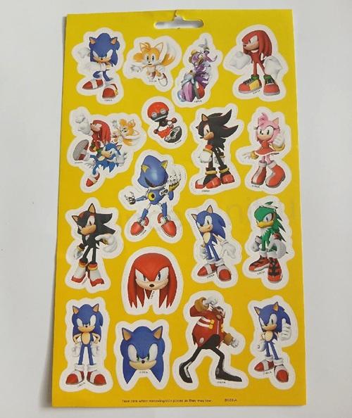 Samolepky, nálepky Sonic 25 × 15 cm (E1102)