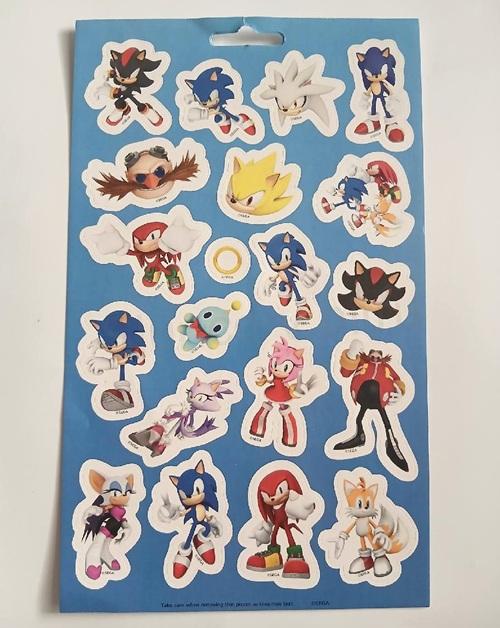 Samolepky, nálepky Sonic 25 × 15 cm (E1103)
