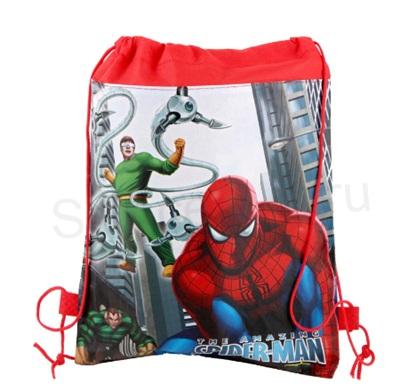 Stahovací taška, sáček na přezůvky spiderman 24 x 37 cm (E108)