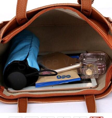 Dámský set kabelek barva zelená (H2)