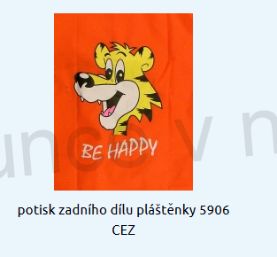 Dětská pláštěnka VIOLA vel. 90 (W9)