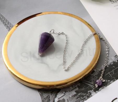 Ametystové kyvadlo (virgule) (BD59)