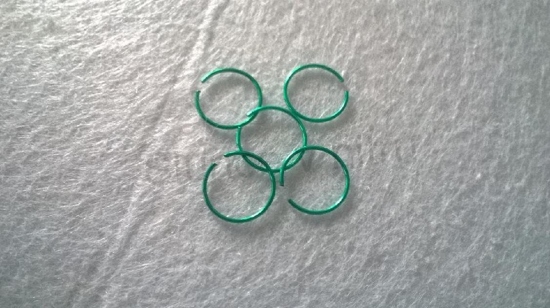 Piercing kroužek z chirurgické oceli 8 mm ( BB122)