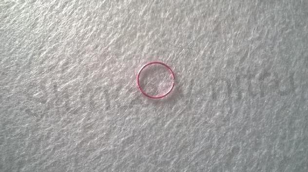 Piercing kroužek z chirurgické oceli 8 mm ( BB124)