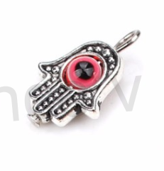 Přívěsek Ruka Fatimy, Hamsa - červené oko  (AA165)