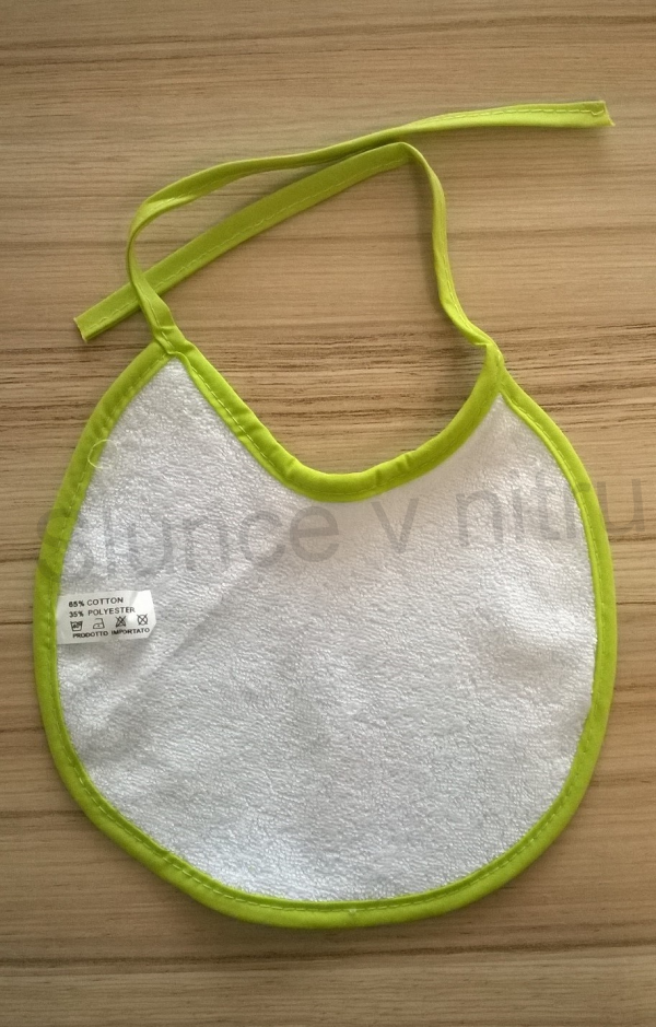 Dětský frote bryndák barevný (W22)