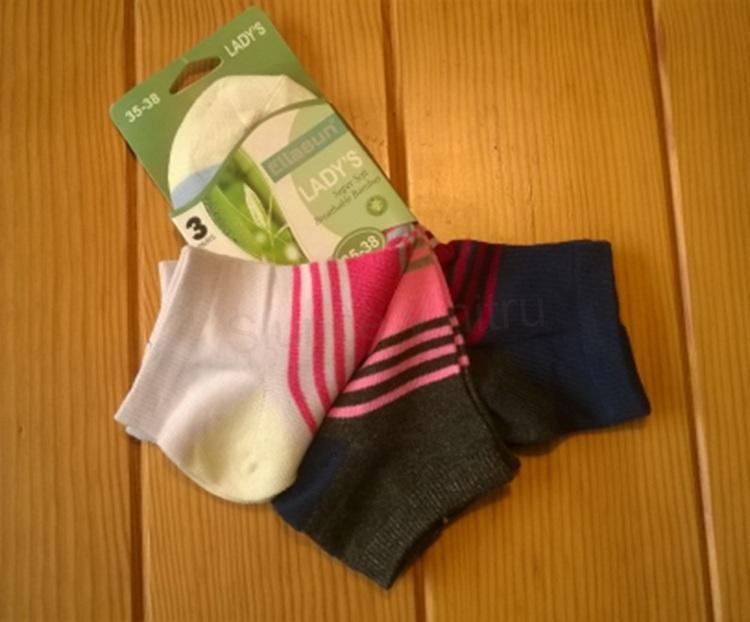 Dívčí bambusové kotníkové ponožky – 3 páry, vel. 35–38 (K30)