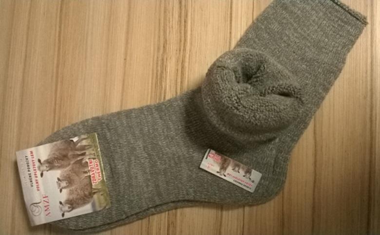 Ovčí vlněné zdravotní thermo ponožky vel. 39–42 (K38)