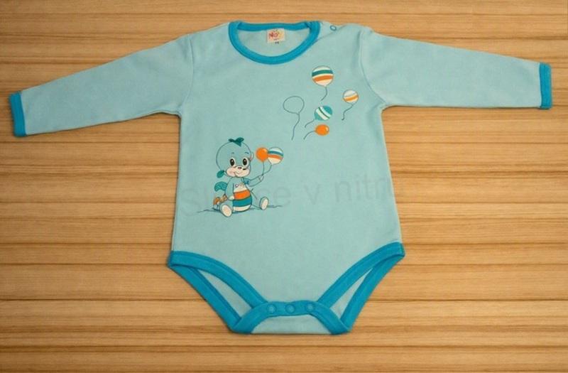 Kojenecké body dlouhý rukáv – vel. 80 (W28)