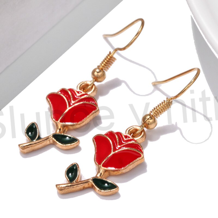 Dlouhé náušnice květiny (BB131)