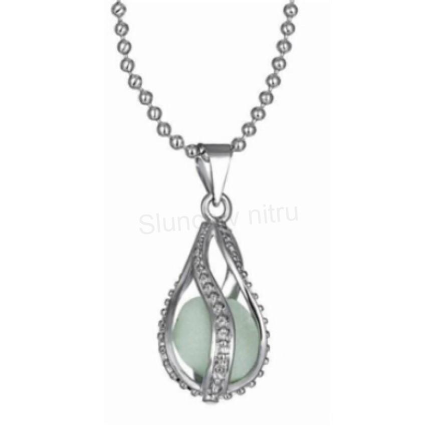 Náhrdelník, přívěšek zařicí kapka (BD85)