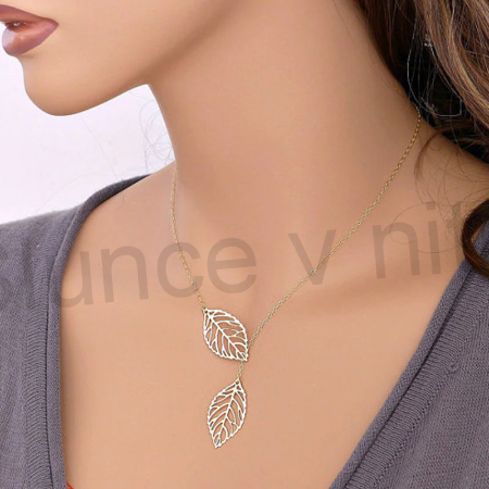 Náhrdelník, přívěšek malé lístečky (BD89)