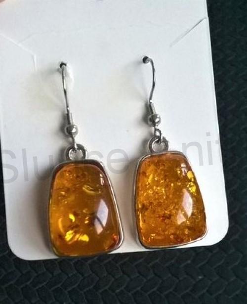 Jantarové visací naušnice (BB142)