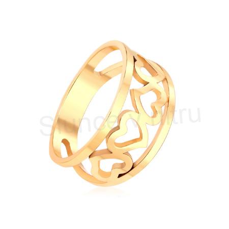 Prsten z nerez oceli – Srdíčka, velikost 59 (BP190)