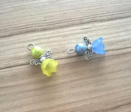 Andílek pro štěstí - talisman - 1 pár (H93)