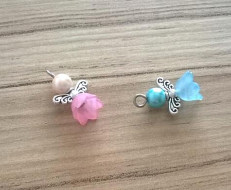 Andílek pro štěstí - talisman - 1 pár (H95)