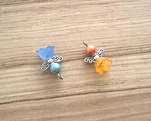 Andílek pro štěstí - talisman - 1 pár (H96)