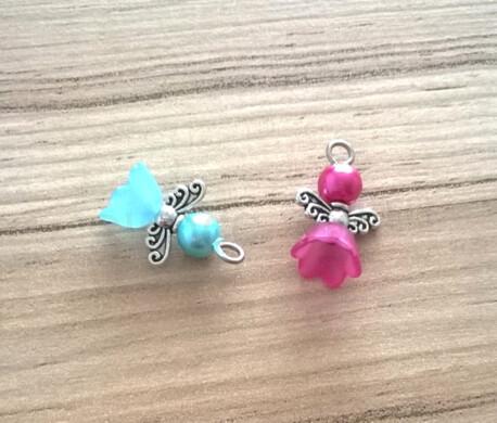 Andílek pro štěstí - talisman - 1 pár (H98)