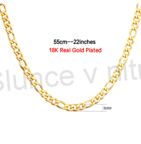 Silný řetízek z chirurgické oceli 5mm, 55 cm (Y5)