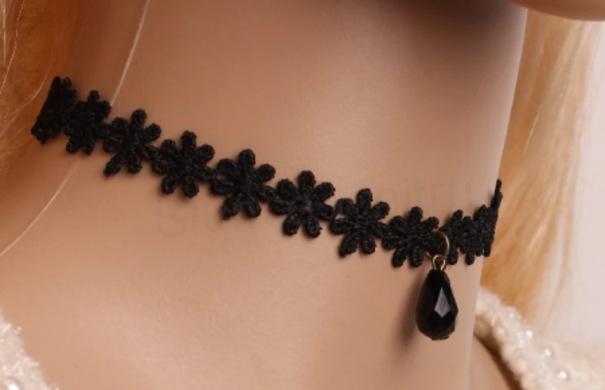 Náhrdelník choker s perličkou (BD105)