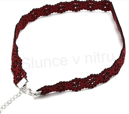 Náhrdelník choker krajkový (BD107)