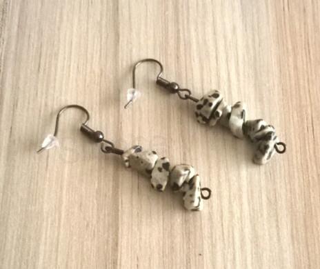  Minerální Jaspisové náušnice (X22)