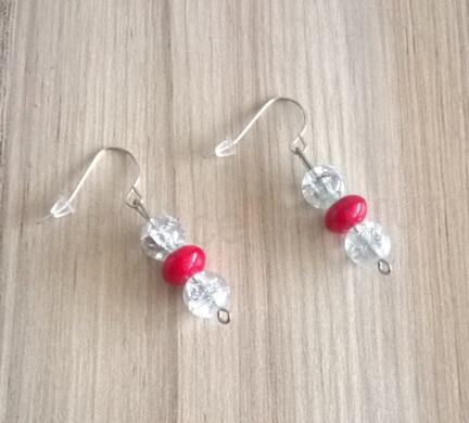 Minerální Kříšťálové náušnice (X38)