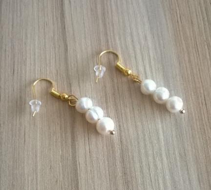 Minerální Perlové náušnice ( Pravé) (X45)