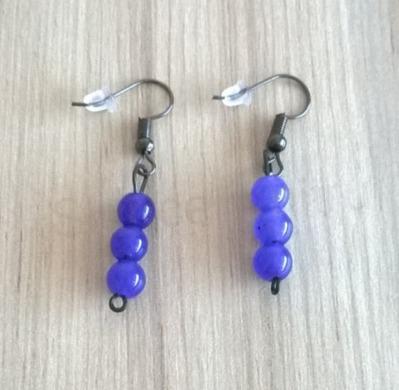 Minerální Nefritové náušnice ( syntetické) (X48)