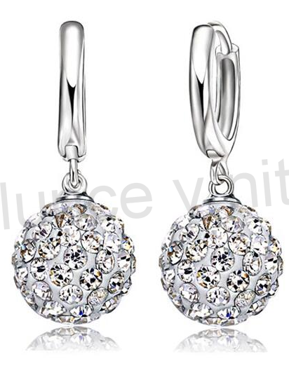 Postříbřená souprava šperků se Swarovski Elements (BE56)