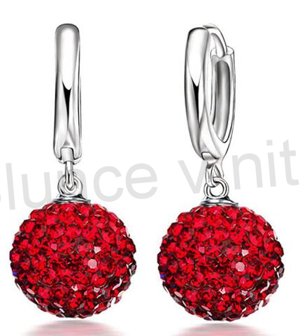 Postříbřená souprava šperků se Swarovski Elements (BE57)