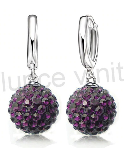 Postříbřená souprava šperků se Swarovski Elements (BE59)