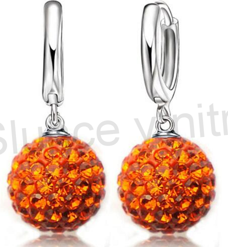 Postříbřená souprava šperků se Swarovski Elements (BE60)
