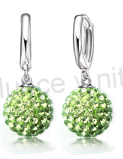 Postříbřená souprava šperků se Swarovski Elements (BE61)