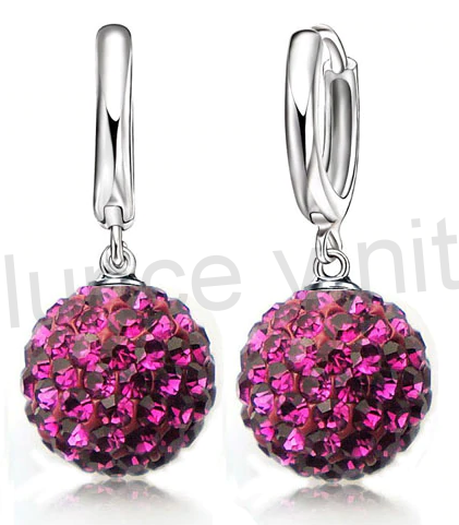 Postříbřená souprava šperků se Swarovski Elements (BE63)