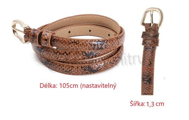 Hadí kožený pásek více variant (J9)