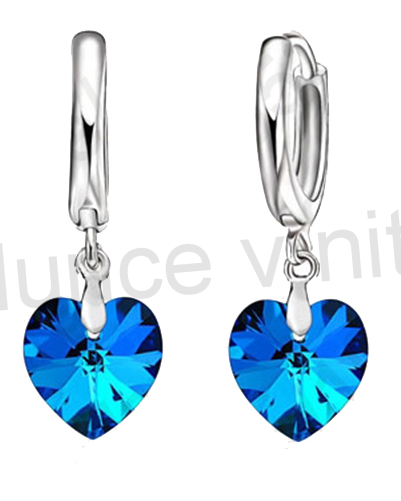 Postříbřená souprava se Swarovski Elements (BE68)