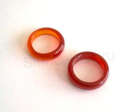 Minerální prsten z karneolu – velikost 59 (X113)