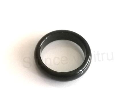 Minerální prsten Onyx černý velikost 53 (X116)