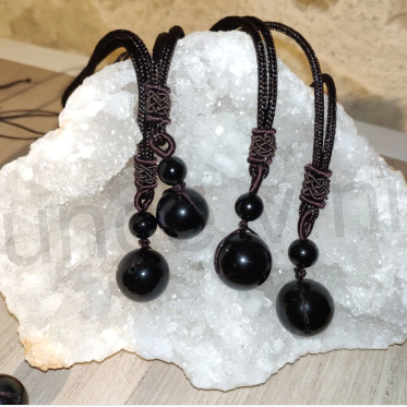 Přívěsek s obsidiánem (X153)