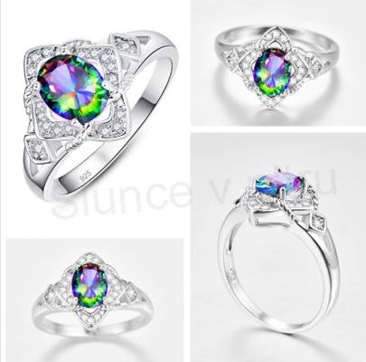 Postříbřený prsten se zirkonem velikost 56 (BE103)