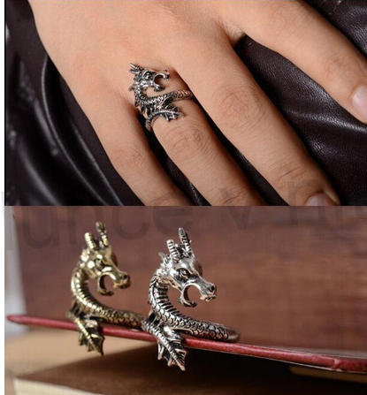 Punck dračí  prsten zlatý (BP222)