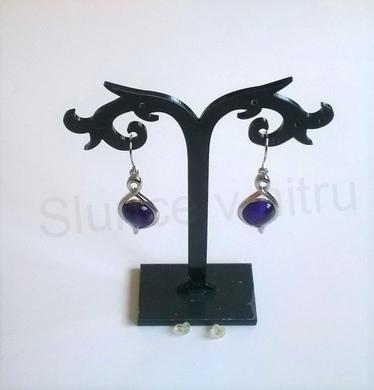 Minerální náušnice z chirurgické oceli s kočičím okem (BB172)