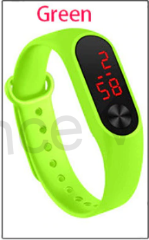 Sportovní nepromokavé hodinky zelené (H115)