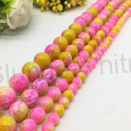 Skleněné duhově barevné korálky 8 mm (AC141)