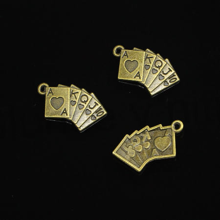 Přívěšek Karty- 13 x24 mm (AA180)