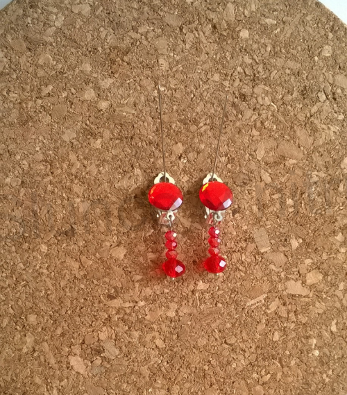 Náušnice klipsy swarovski elements (BB175)