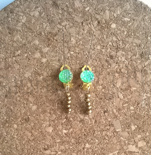 Náušnice klipsy swarovski elements (BB191)