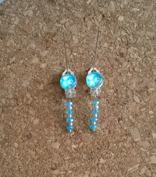 Náušnice klipsy swarovski elements (BB192)