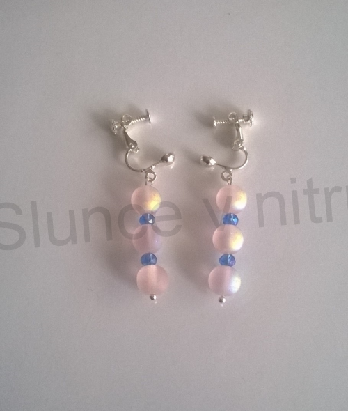 Náušnice klipsy se swarovski šroubovací (BB226)